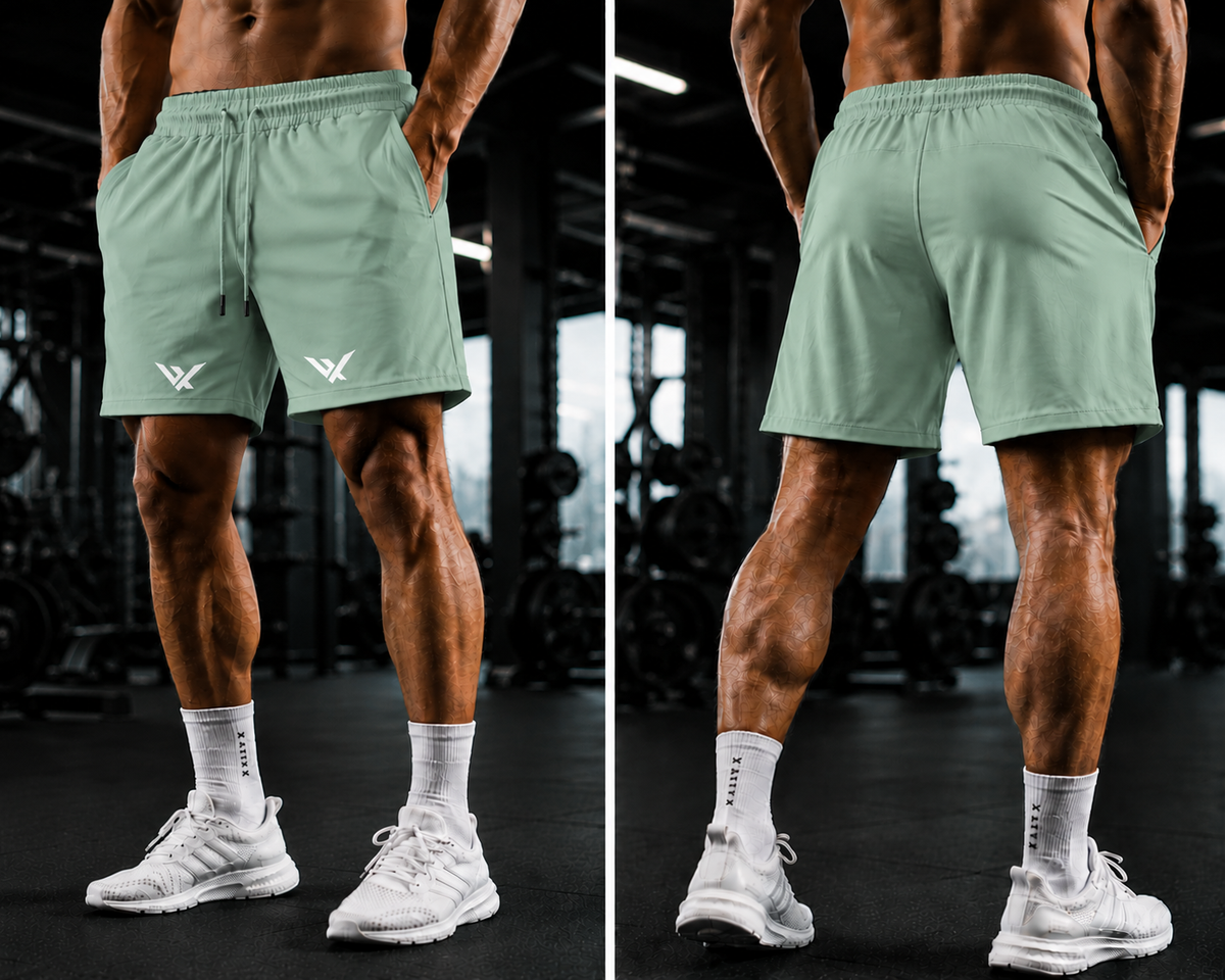 Vantix Men's Performance Drawstring Shorts - back view