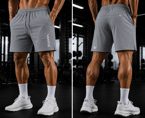 Vantix Men's Performance Training Shorts - back view