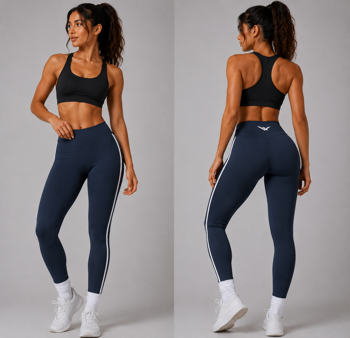 Vantix Women's High-Rise Performance Leggings - back view