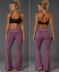Vantix Women's High-Rise Flare Leggings - front view