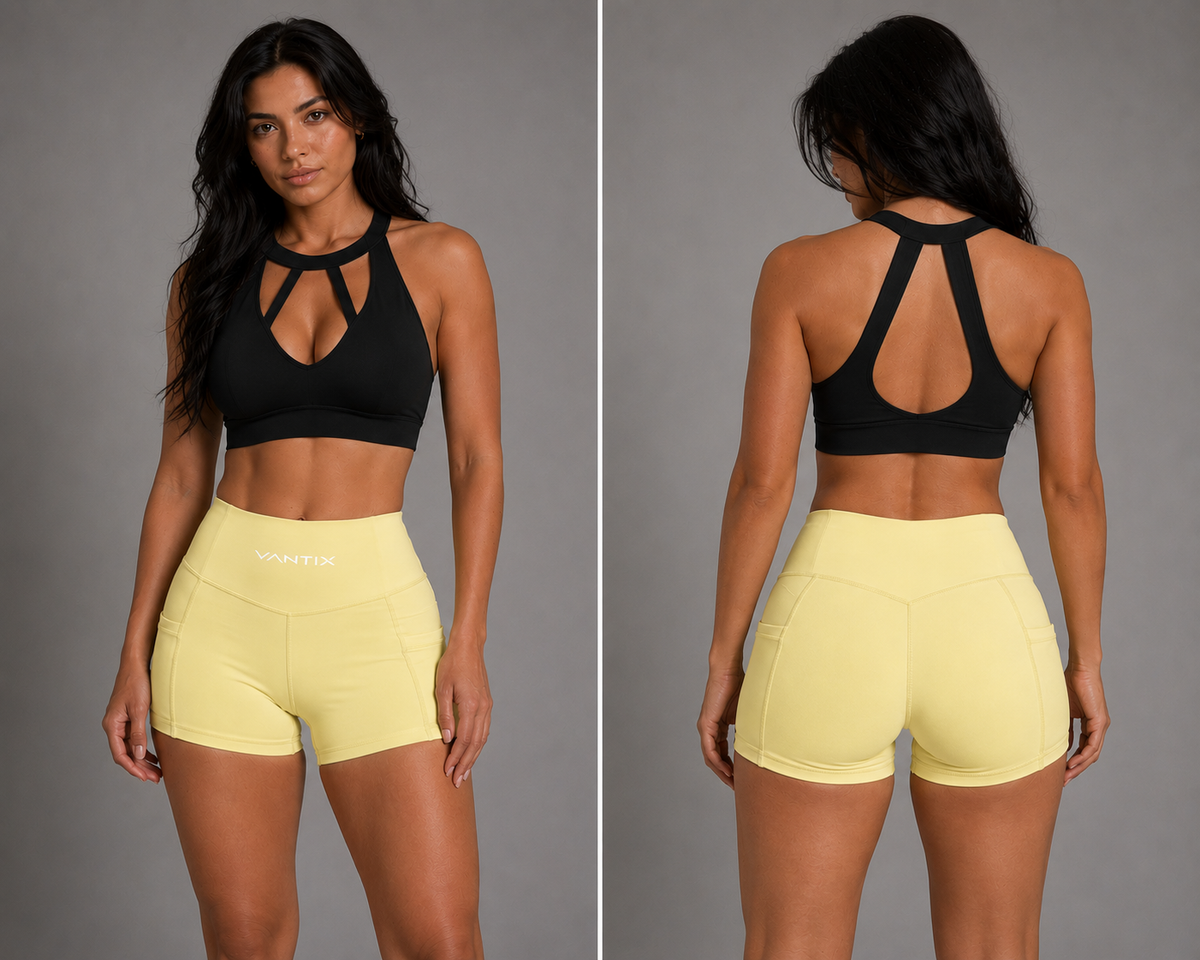 Vantix Women's Performance Pocket Shorts - detail view