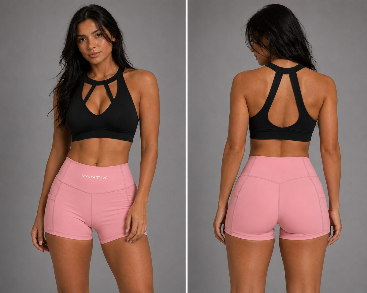 Vantix Women's Performance Pocket Shorts - front view