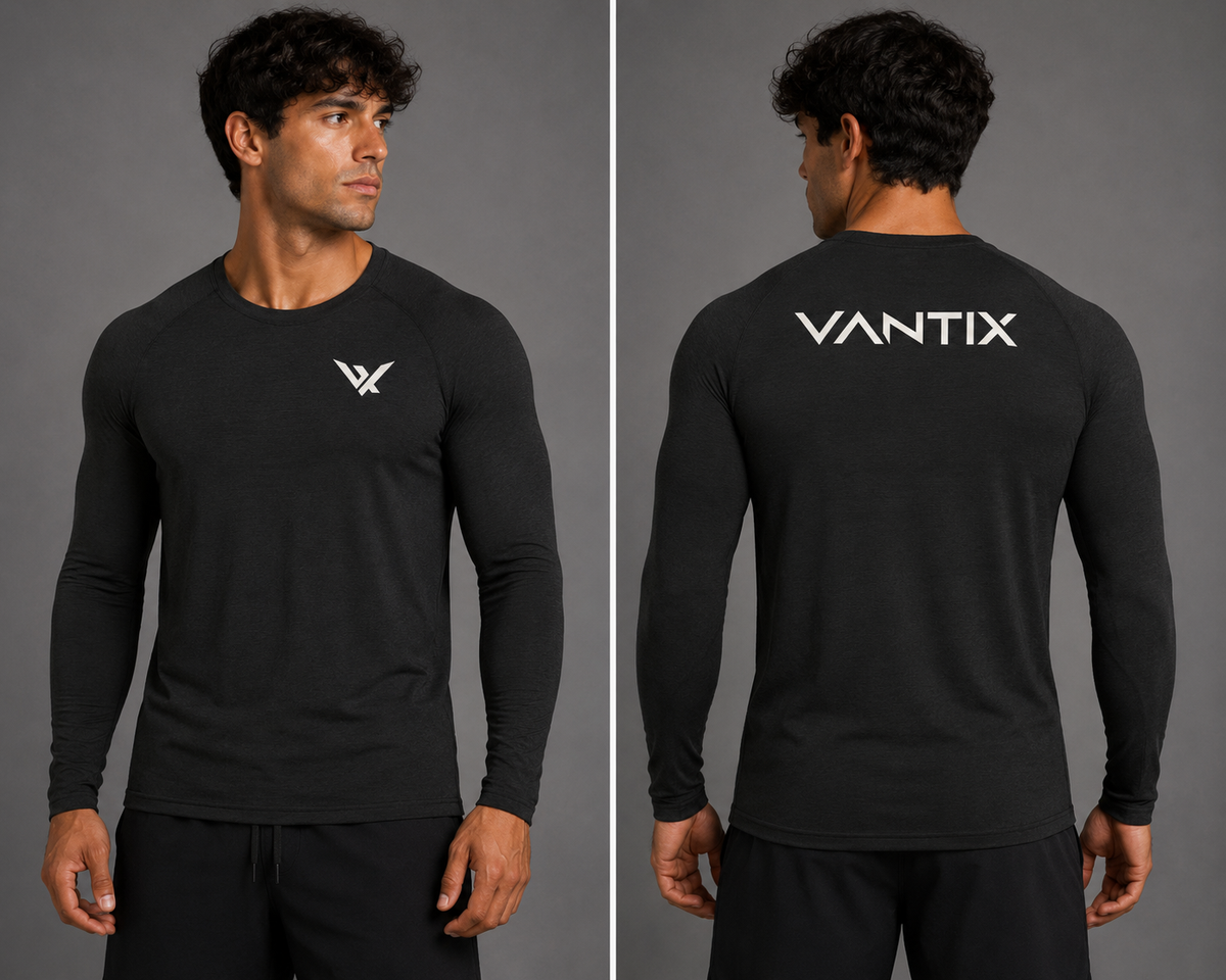 Vantix Performance Long Sleeve Compression Shirt - detail view