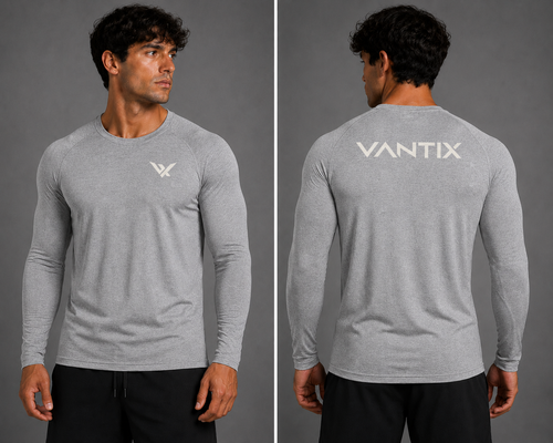 Vantix Performance Long Sleeve Compression Shirt - back view